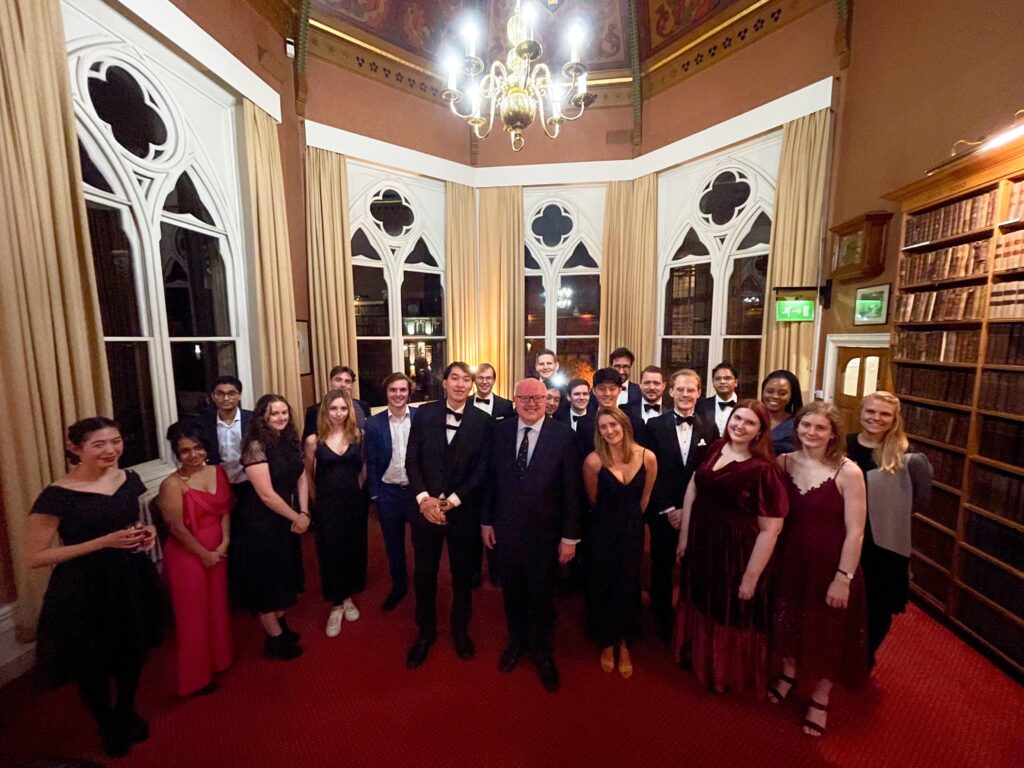 Jason Tong (President of OUANZ) hosts The Right Honourable George Brandis QC at the Oxford Union, 2021